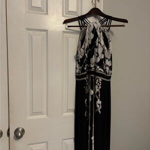 White House Black Market Black and White Maxi Dress